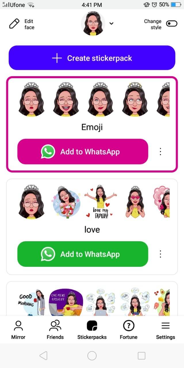 Emoji auf Whatsapp teilen