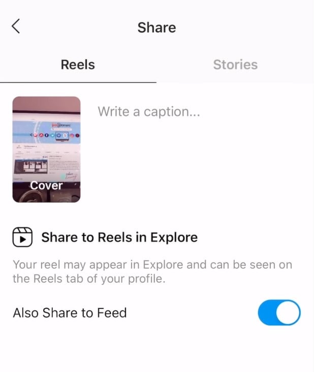 compartir reels en instagram