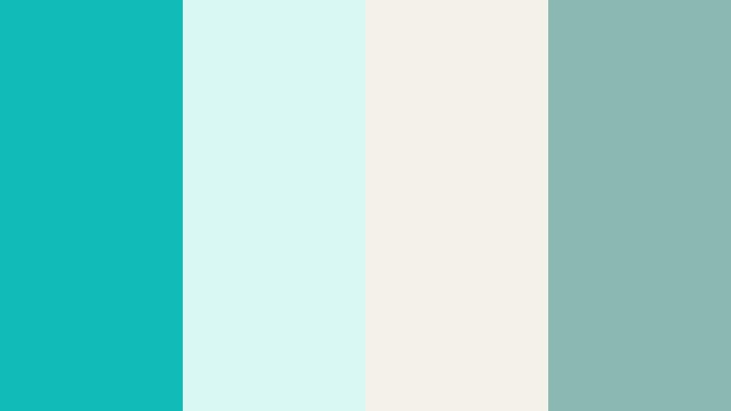 shoreline journaling tropical aqua color palette with hex codes