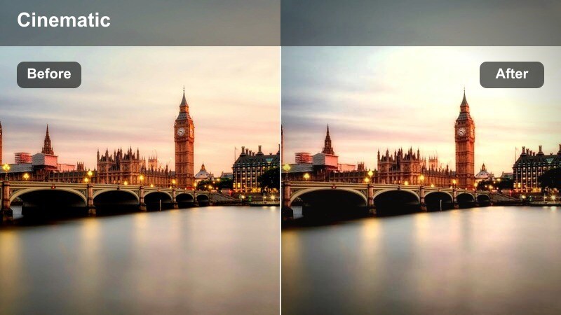 Slow motion friends walking on a city sidewalk past pastel storefronts.
