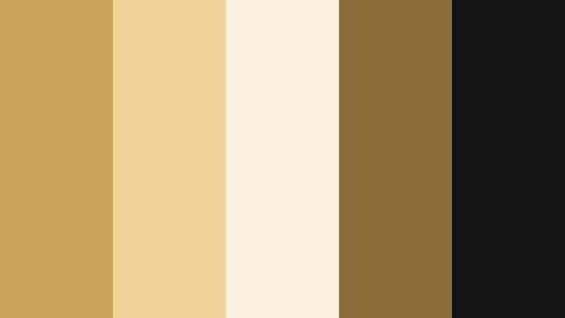 signature brand ember golden sand color palette with hex codes