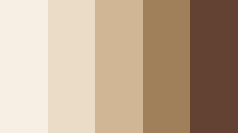signature brand neutrals vanilla cream color palette with hex codes