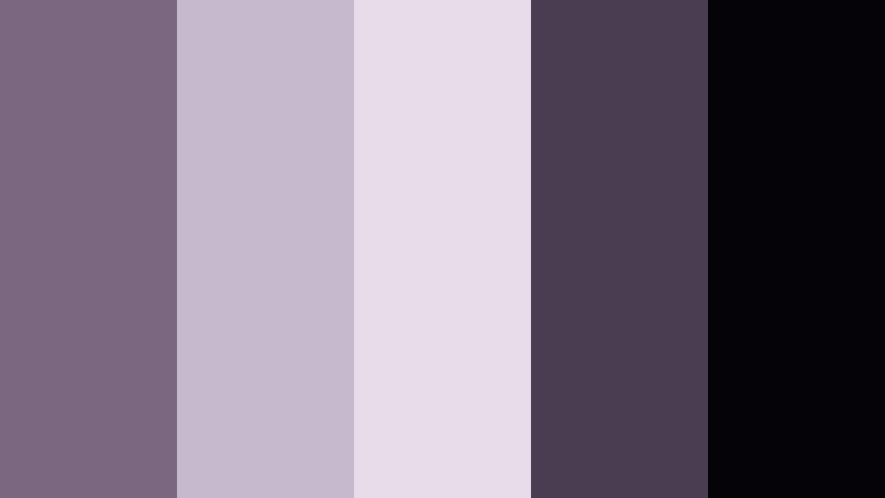 silent cinema mauve mauve shadow color palette with hex codes