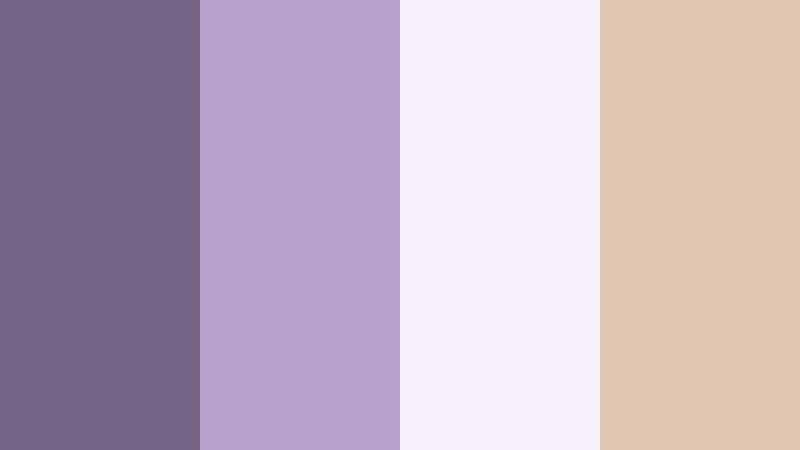 silk curtain premiere dusky lavender color palette with hex codes