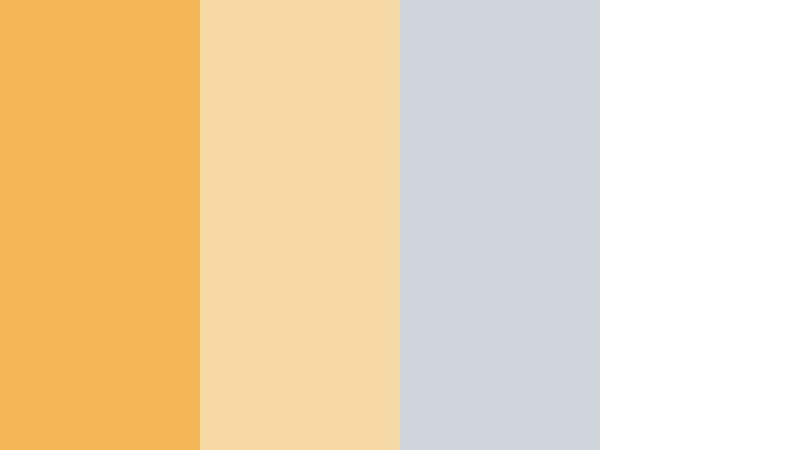 silk ribbon minimal soft marigold color palette with hex codes