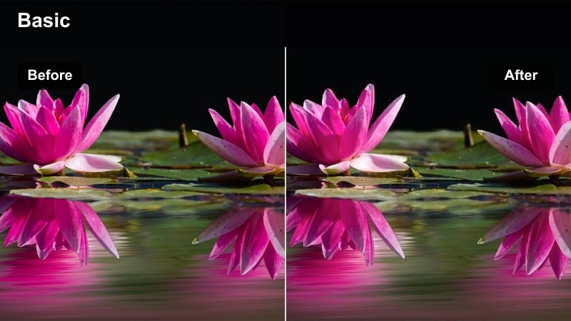 Handheld stairway shot in a simple home with soft cool tones.