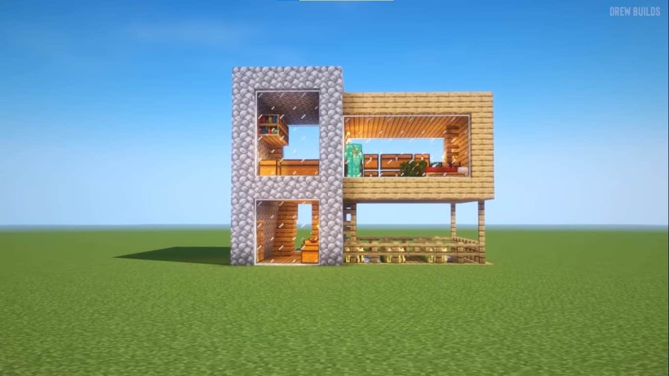 How to build a simple house in minecraft