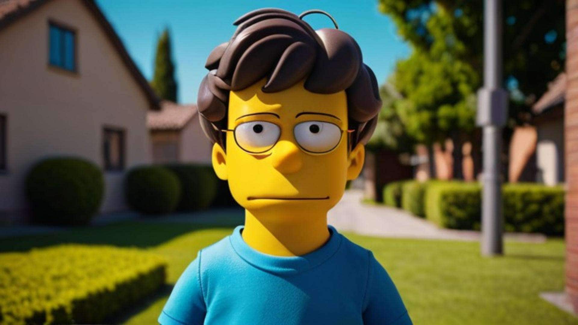 filmora desktop ai generated simpsons son