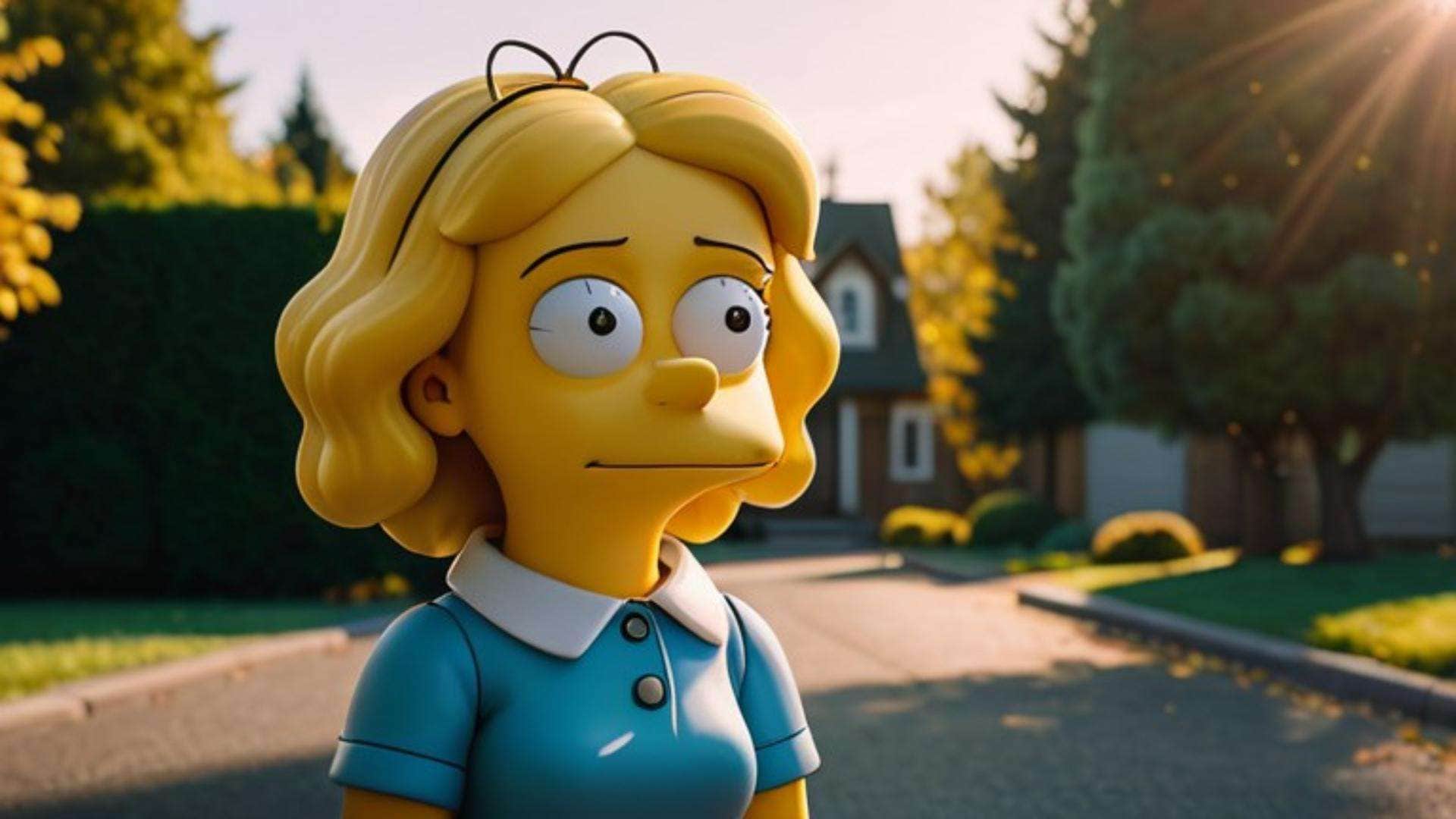 filmora desktop ai generated simpsons daughter