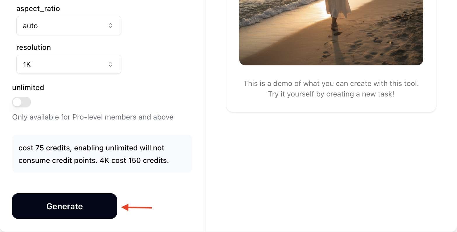 generate and review the result