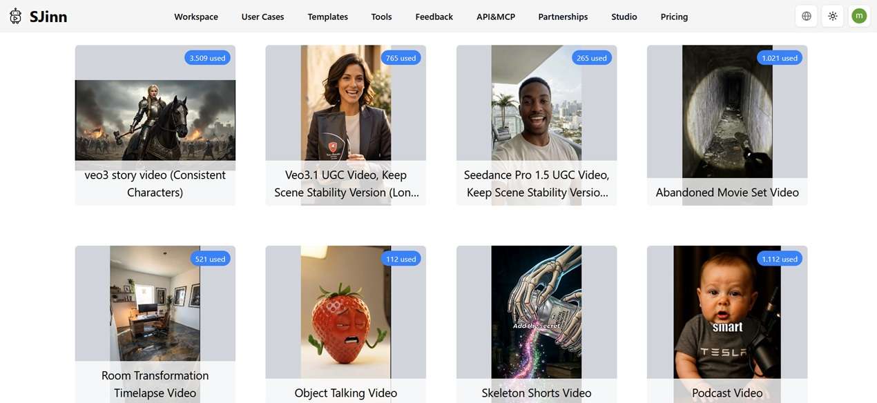 sjinn templates library