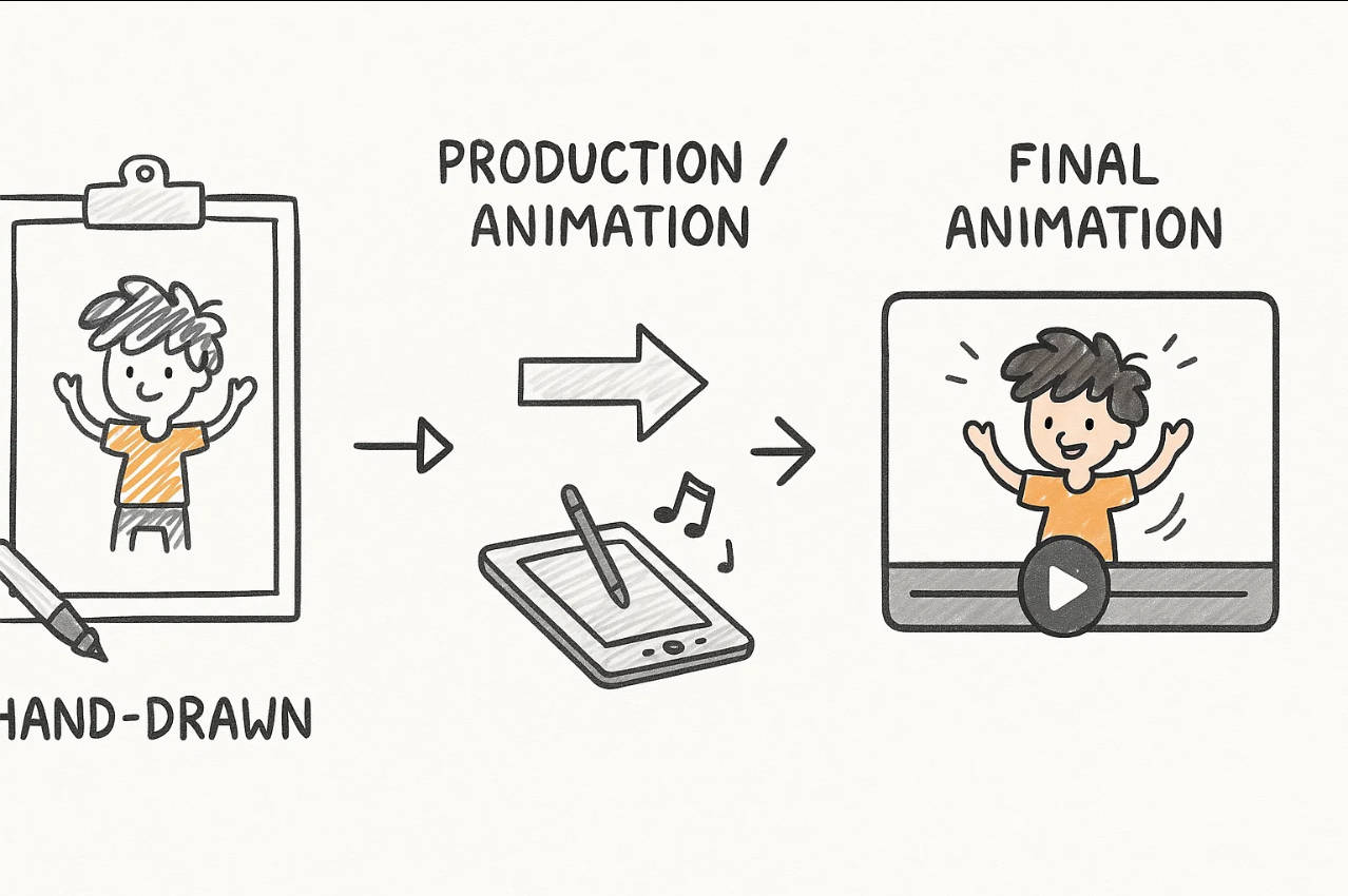 sketch to animated video