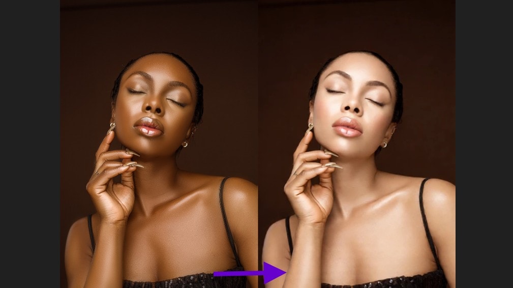 before and after photo