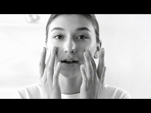 black and white skincare filter