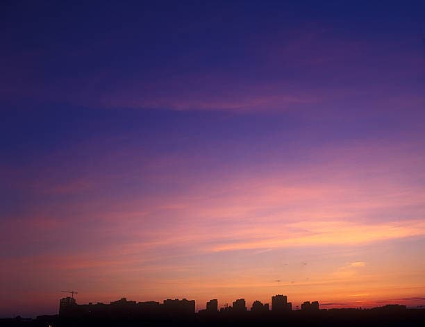 twilight sky filter with purple pink hues
