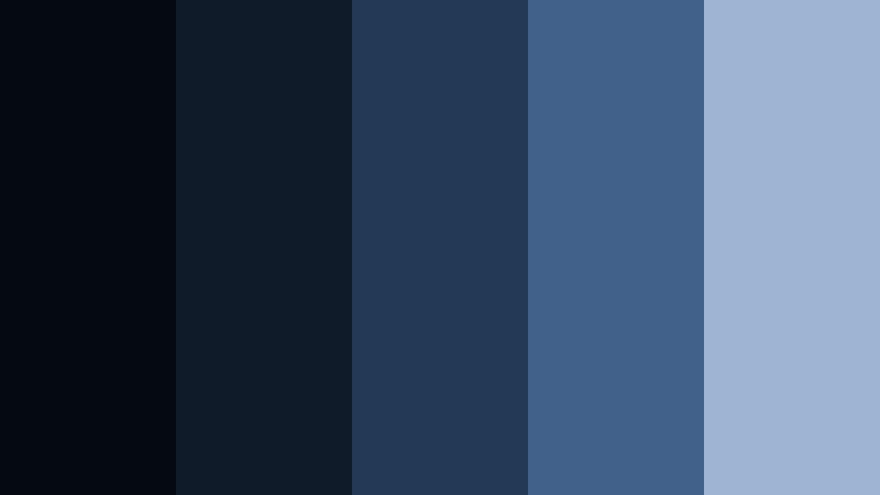 skyfall luxe monochrome skyfall blue color palette with hex codes