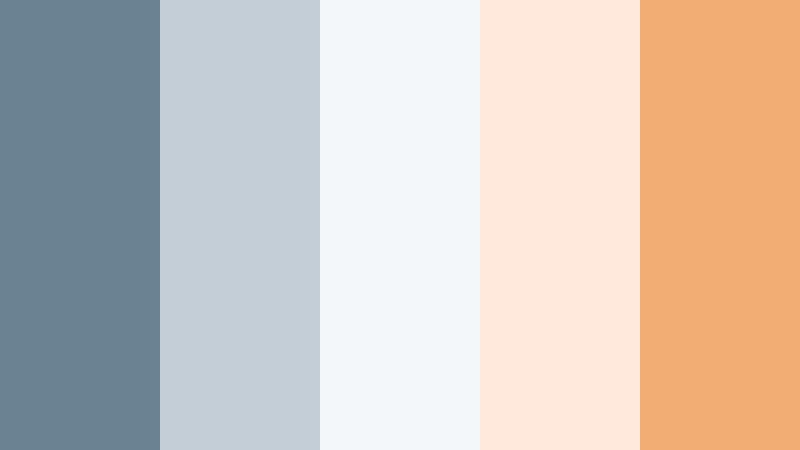 skyline brunch light ashen blue color palette with hex codes