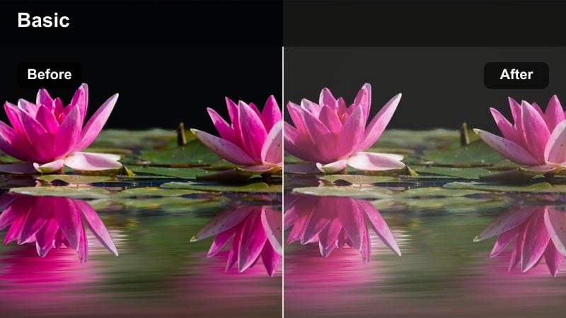 City skyline from a balcony with a soft blue-to-lavender gradient across the sky.