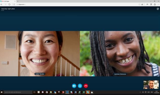 Skype Video Conferencing Call