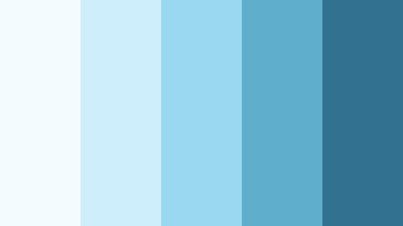 skywash serenity monochromatic color color palette with hex codes
