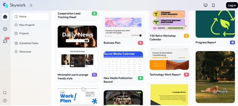 skywork ai interface