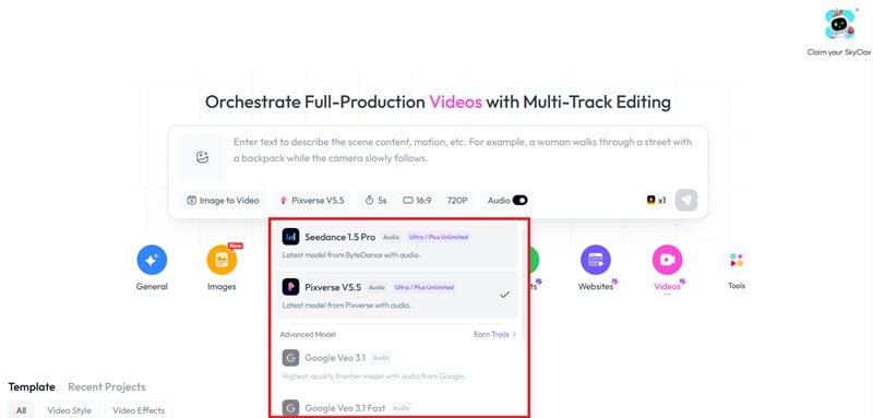 set the ai models to use