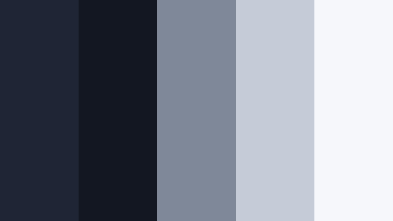 slate and silver identity deep charcoal blue color palette with hex codes