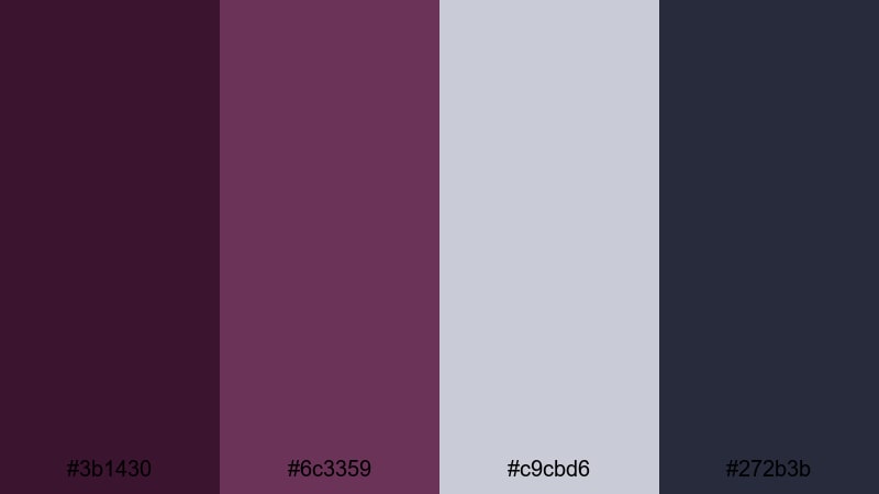 slate and wine branding purple wine color palette with hex codes