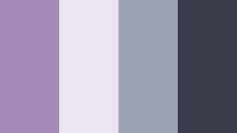 slate orchid balance dusty violet color palette with hex codes