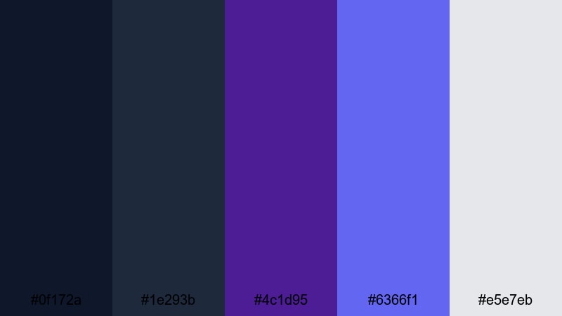 slate orchid interface purple blue color palette with hex codes