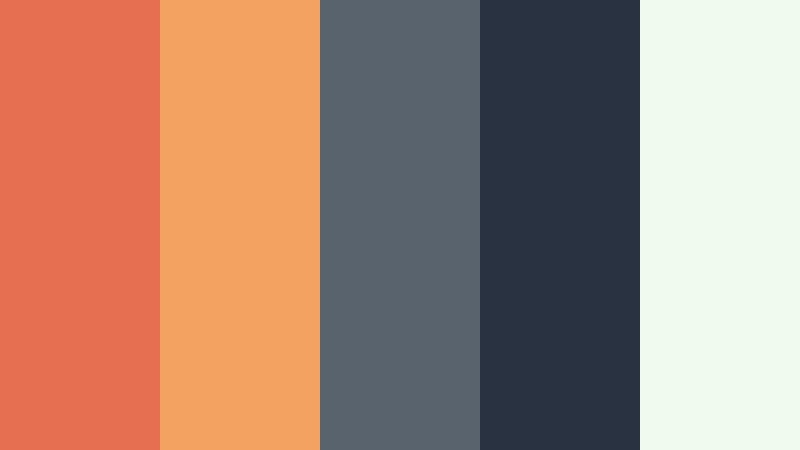 slate studio orange and slate project management app color color palette with hex codes