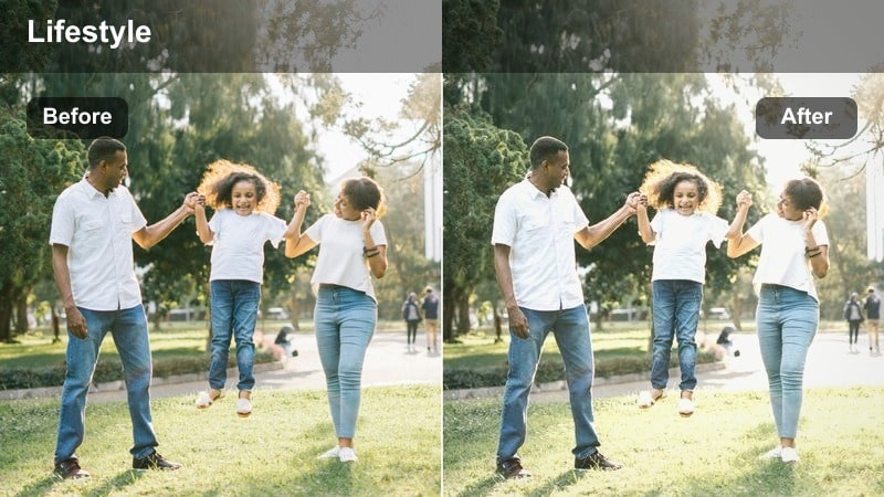 Calm suburban street with a commuter heading toward a parked car in soft pastel tones.