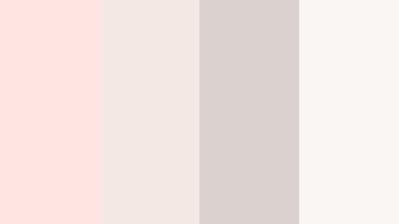 sleepy sunday sheets misty rose color palette with hex codes