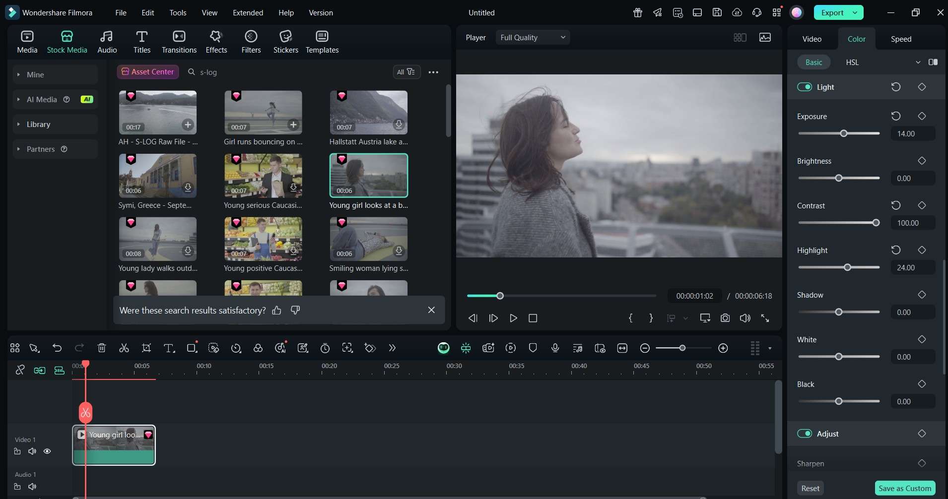 editing the s-log footage