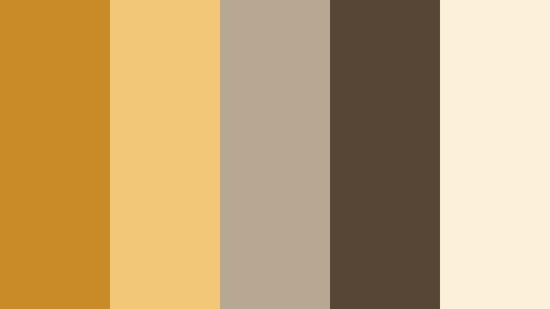 slow living kitchen golden ochre color palette with hex codes