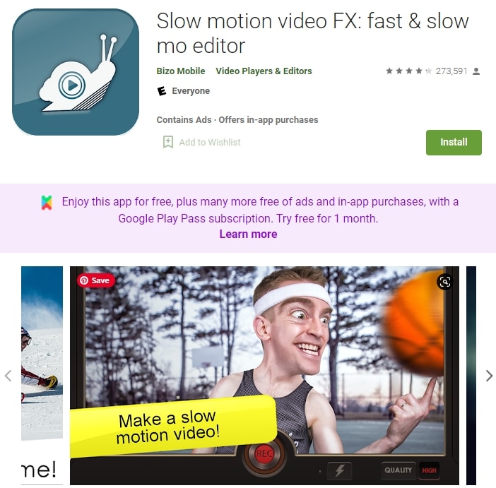 slow motion video fx grabador y editor de cámara lenta y rápida