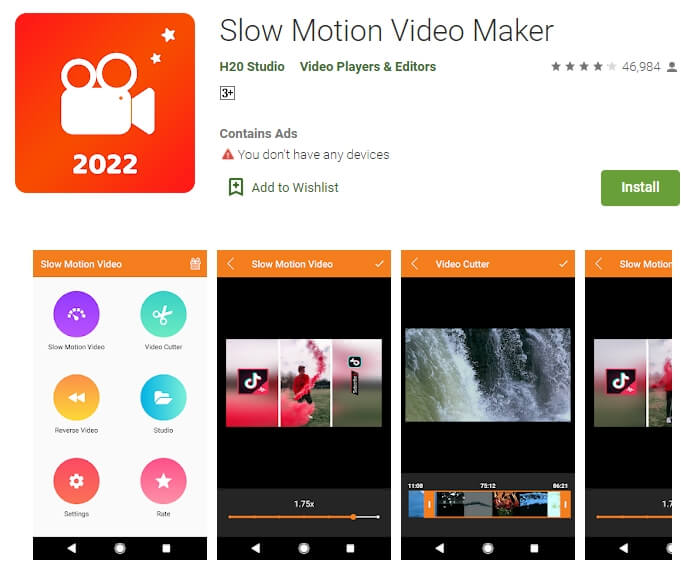 slow motion video maker android app