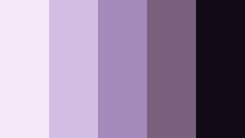 smoky amethyst glow blush lavender color palette with hex codes