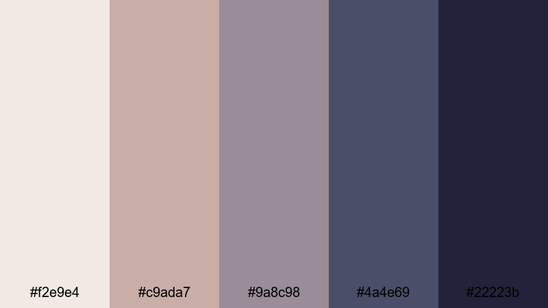 smoky jazz bar retro color palette with hex codes