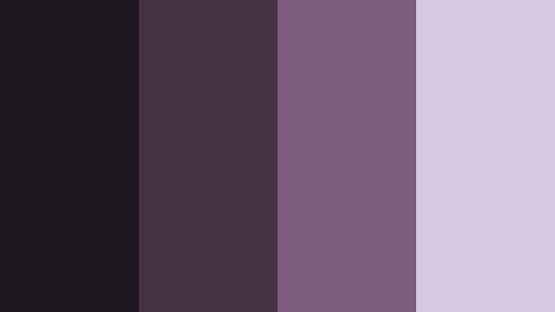 smoky velvet cinema charcoal plum color palette with hex codes