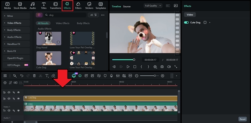 download and apply dog effects