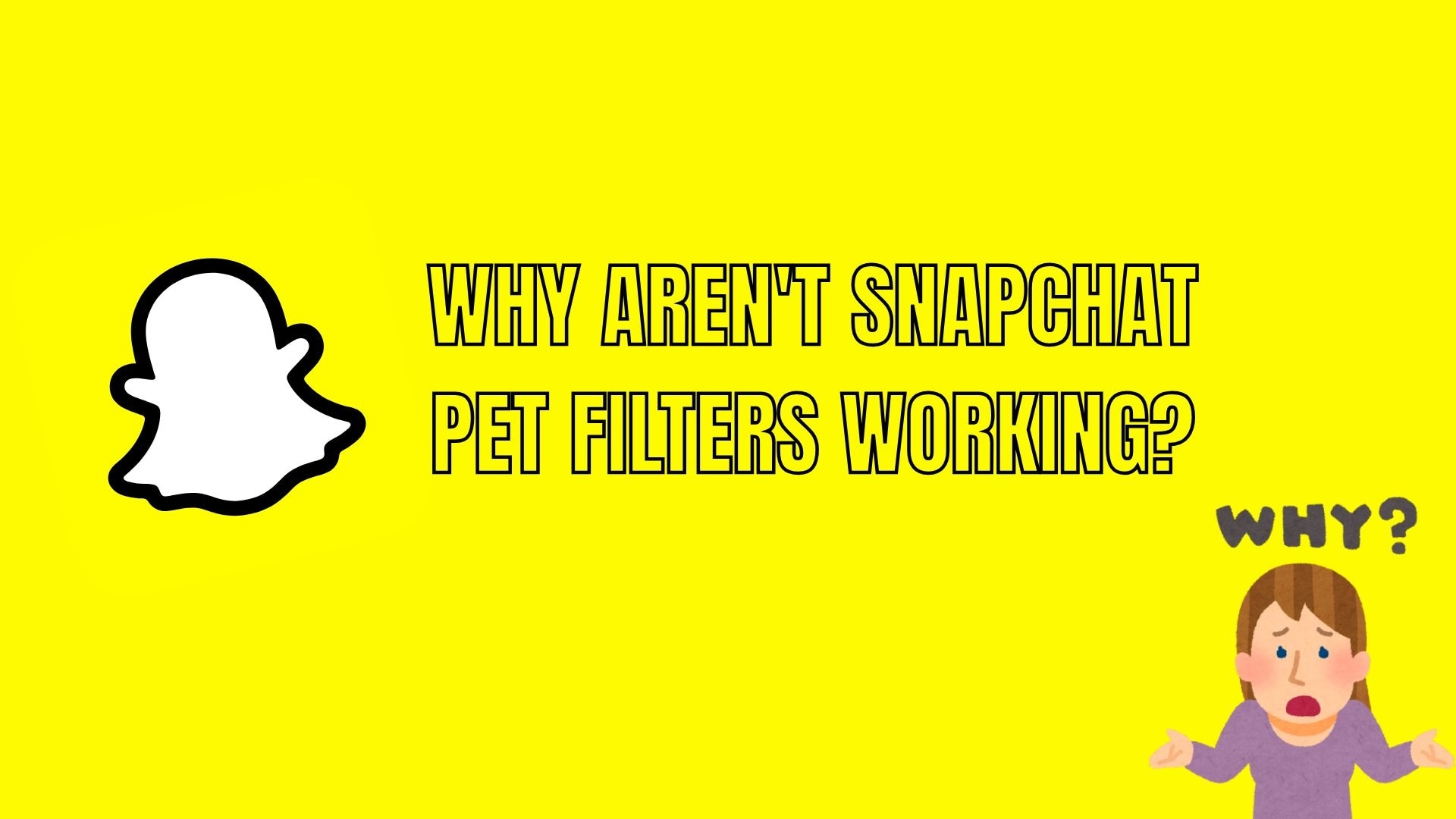 why arent snapchat pet filters working
