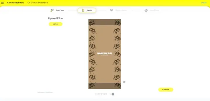 design your snapchat geofilter