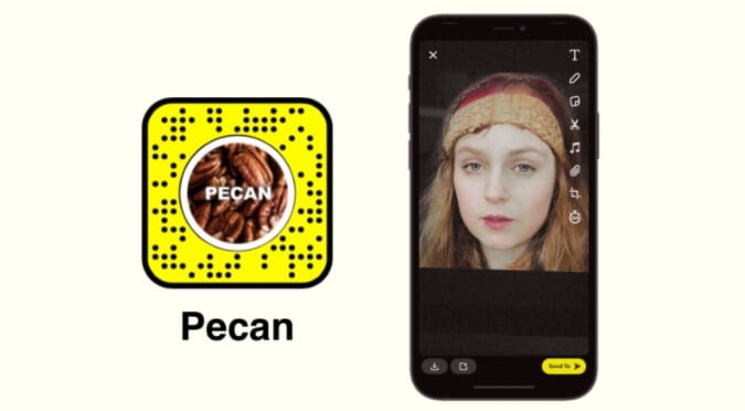 Most popular Snapchat filters and lens - Pecan