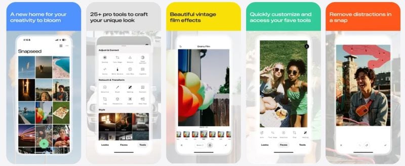 snapseed in app store