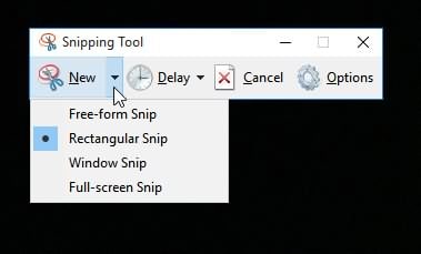  Windows snipping tool 