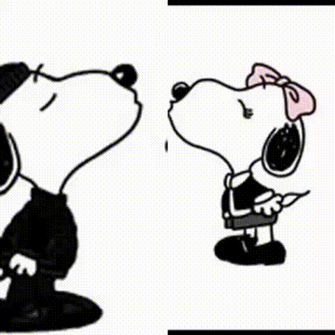 animated Snoopy PFP GIF exported from Filmora App