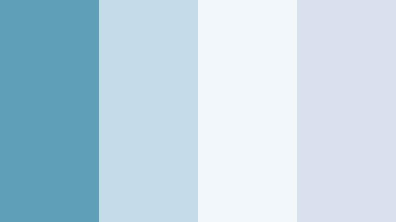 snowfall in moonlight moonstone blue color palette with hex codes