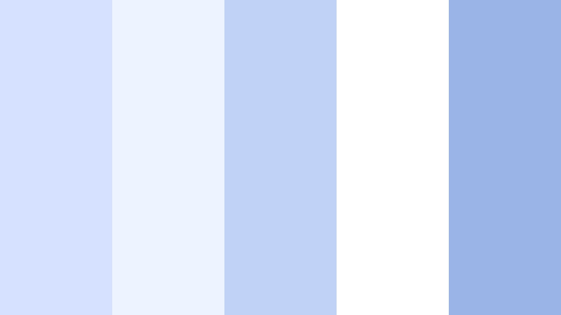 snowflake whisper icy periwinkle color palette with hex codes