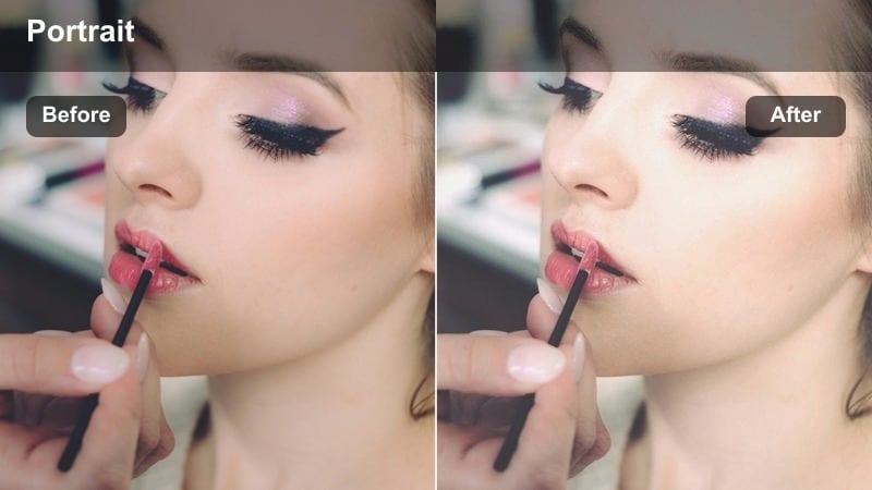 Creator sitting on a bed in a softly lit bedroom with muted colors and gentle contrast on their face.